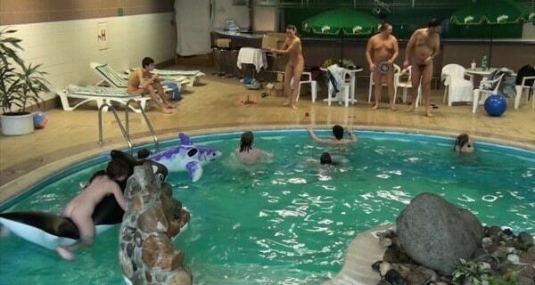 Indoor Dolphin Ride Full HD video - Freedom and naturalness are the core principles of naturism and nudism
