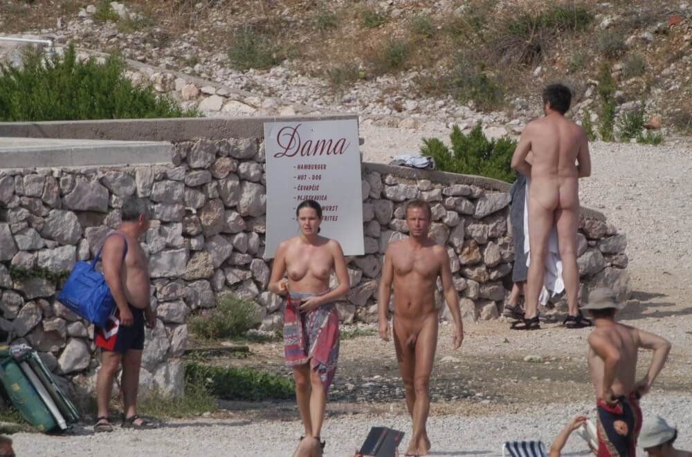 Baska Rock-Wall Path pics - People practice nudism to achieve harmony with nature