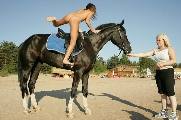 Ride on horseback - Nudity fosters the development of trust and sincere relationships