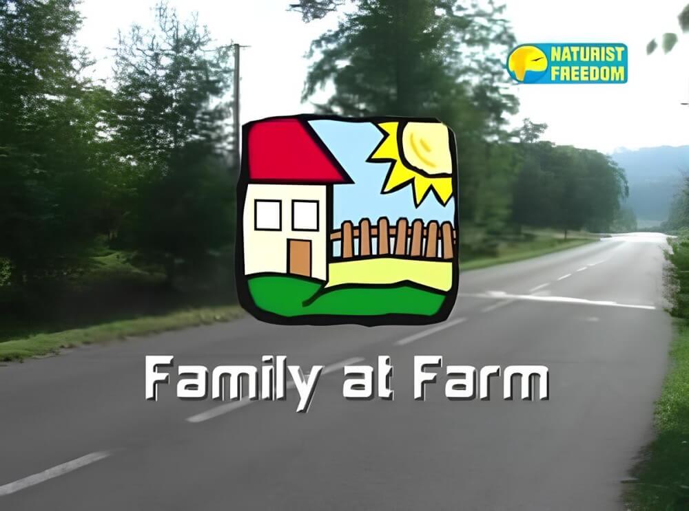 Naturist Freedom: Family at Farm - In naturism, nature serves as the bodys natural clothing