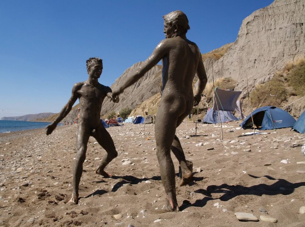 Jr Nudist Nude Beach Mud Soldiers photos - A love of the sun and fresh air are important values for those who practice naturism and nudism