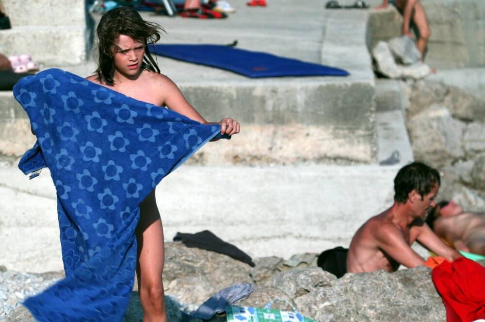 Nudist Rocky Family Angle - Freedom is part of naturism
