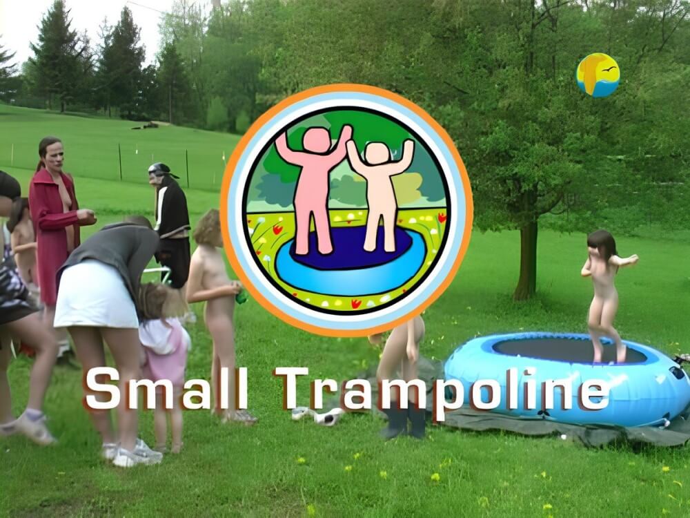Naturist Freedom: Small Trampoline - Nudity is a natural aspect of human existence