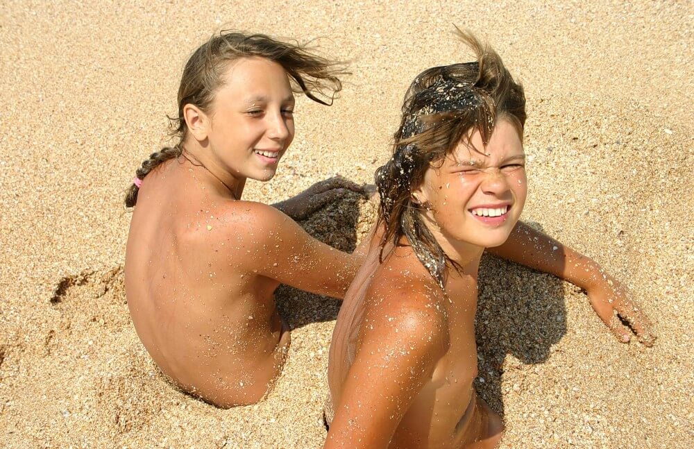 Ocean Beach Relaxing Photo Set - Mutual respect and trust are important components of the nudist and naturist community