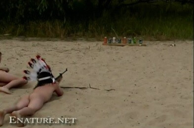 Enature - naked shoot out - Interaction with nature through naturism and nudism
