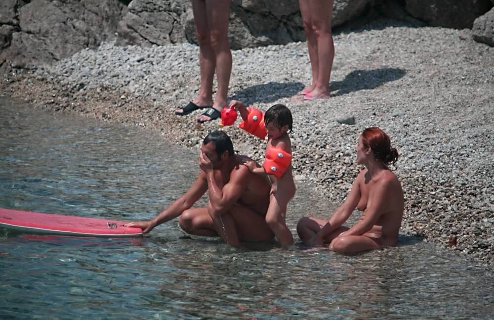 Beach Nudist Family Shore Camp pics - Nudity helps one appreciate the present moment