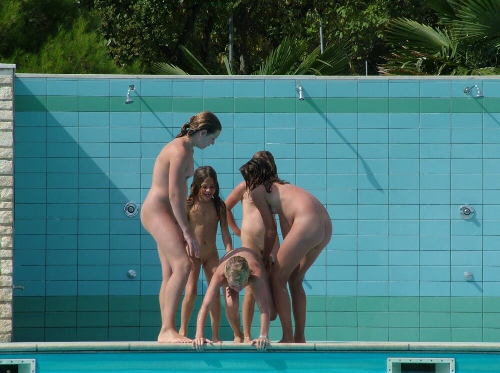 FKK Outdoor Children Pool pics - Advocates of naturism and nudism live in harmony with nature