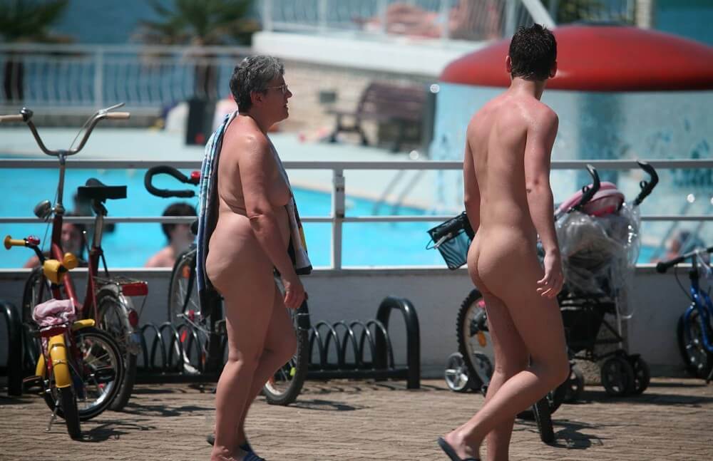 Sun-Soaked Sidewalk pics - It is a philosophy based on trust and respect for the naked body and nature