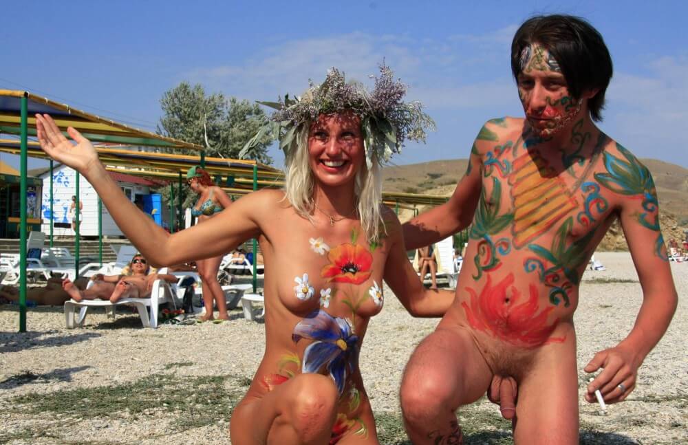 Sand Beach Goddess Two pics - Spiritual and physical harmony are essential in nudist culture