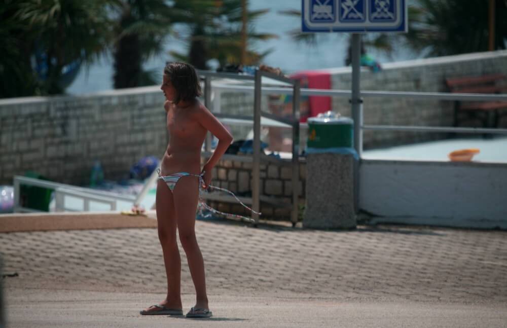 Naturist Pool Walkaround pics - Nudity helps one feel a sense of freedom and liberation