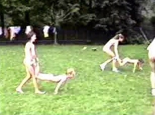 A nudist gathering at the stadium and sports - Nudity should be natural