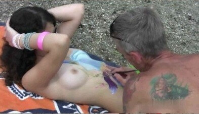 Body Art Nudist Beach 1 Full HD video - Mutual respect is an important part of the naturist community