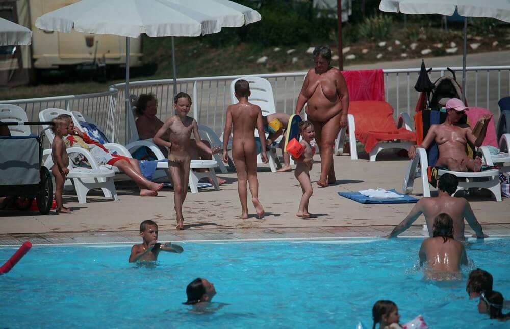 Naturist Afternoon Pool Games pics - Core values of nudist clubs