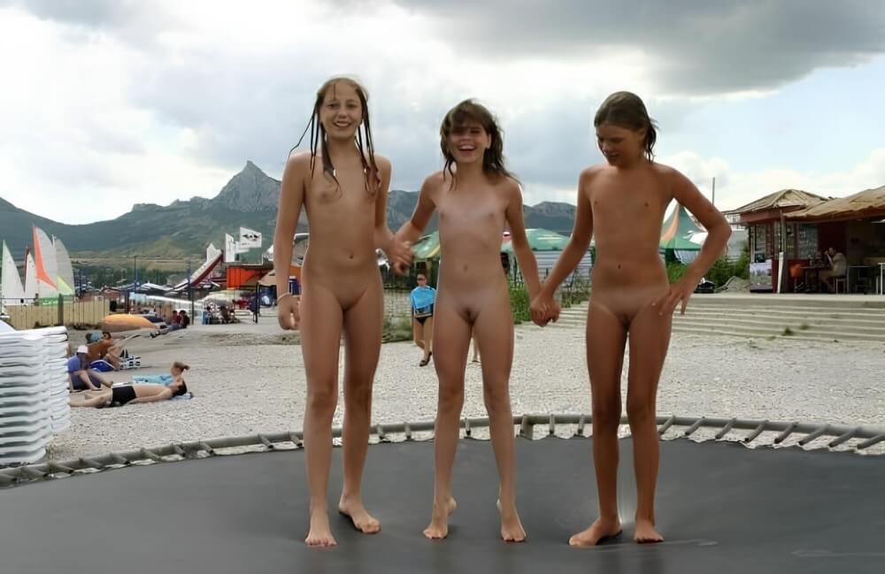 Trampoline pics - The nature of nudism provides strength and inspiration
