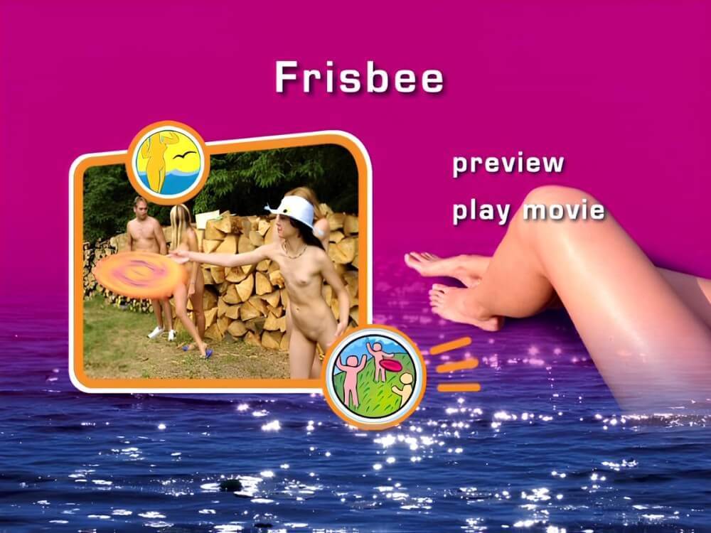 Naturist Freedom - Frisbee DVD - Home naturism in all its glory