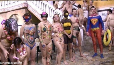 Body paint award lines Full HD - Lightness and ease as the main traits of naturists
