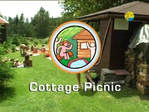 Naturist Freedom: Cottage Picnic DVD - People find in this a way to understand that the naked body is part of nature and its beauty