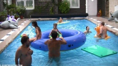 Piano pool and tennis Full HD - Naturism promotes honesty and an open connection with the body