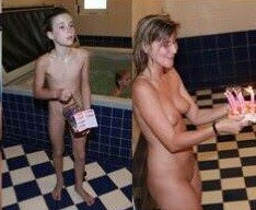 Naturists celebrates birthday photos - Joy and pleasure are part of the nudist experience