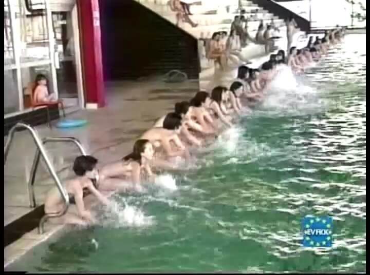 Helios Natura: Pool Party Pioneers Eurovid FKK - Undressing is permissible only within ones own community
